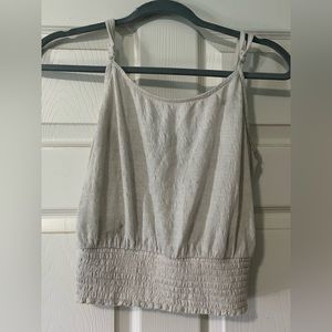 White Cinched Tank